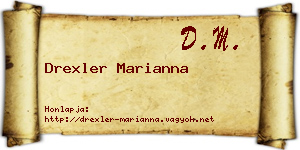 Drexler Marianna névjegykártya